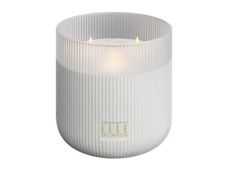 BELLEVILLE led-kaars Ø 15 cm in wit van ELLE Decoration