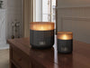 BELLEVILLE led-kaarsen in taupe op een dressoir