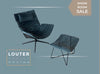 NEST PURE LOUNGE fauteuil en voetenbank by Volker Hundertmark | KFF SHOWROOM SALE