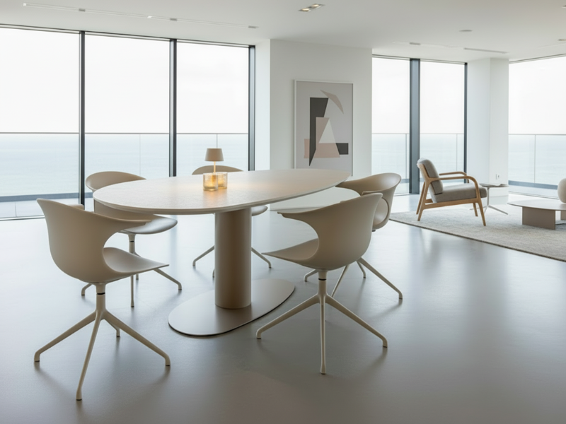 ORFIS KIEZEL eettafel keramiek | Metaform